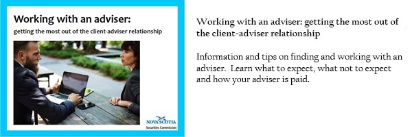 Working with an adviser