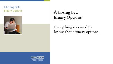Binary Options Fraud