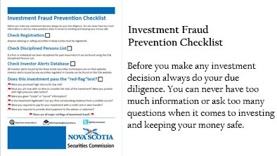 Investment Fraud Prevention Checklist