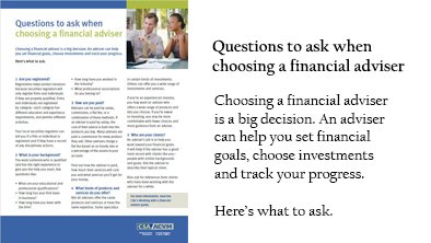 Questions for Adviser