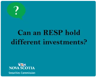 Can an RESP hold different investments?