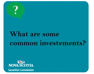 What are some common investments?