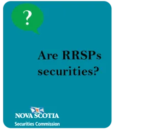 Are RRSPs securities?