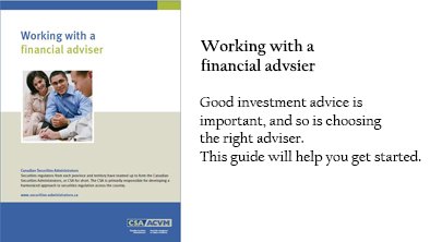 Working with an Adviser